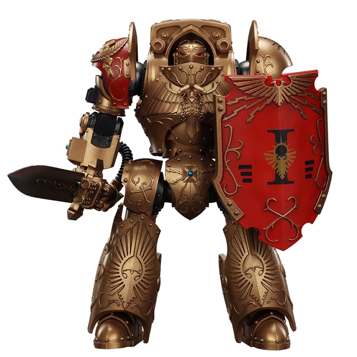Фигурка JOYTOY Warhammer The Horus Heresy Legio Custodes Contemptor-Galatus Dreadnought 1/18 JT00805, фото №2