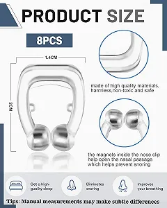 Зажимы от храпа, 8 шт., Разделитель для носа, Многоразовый зажим для носа synthetic.ua - Фото 1