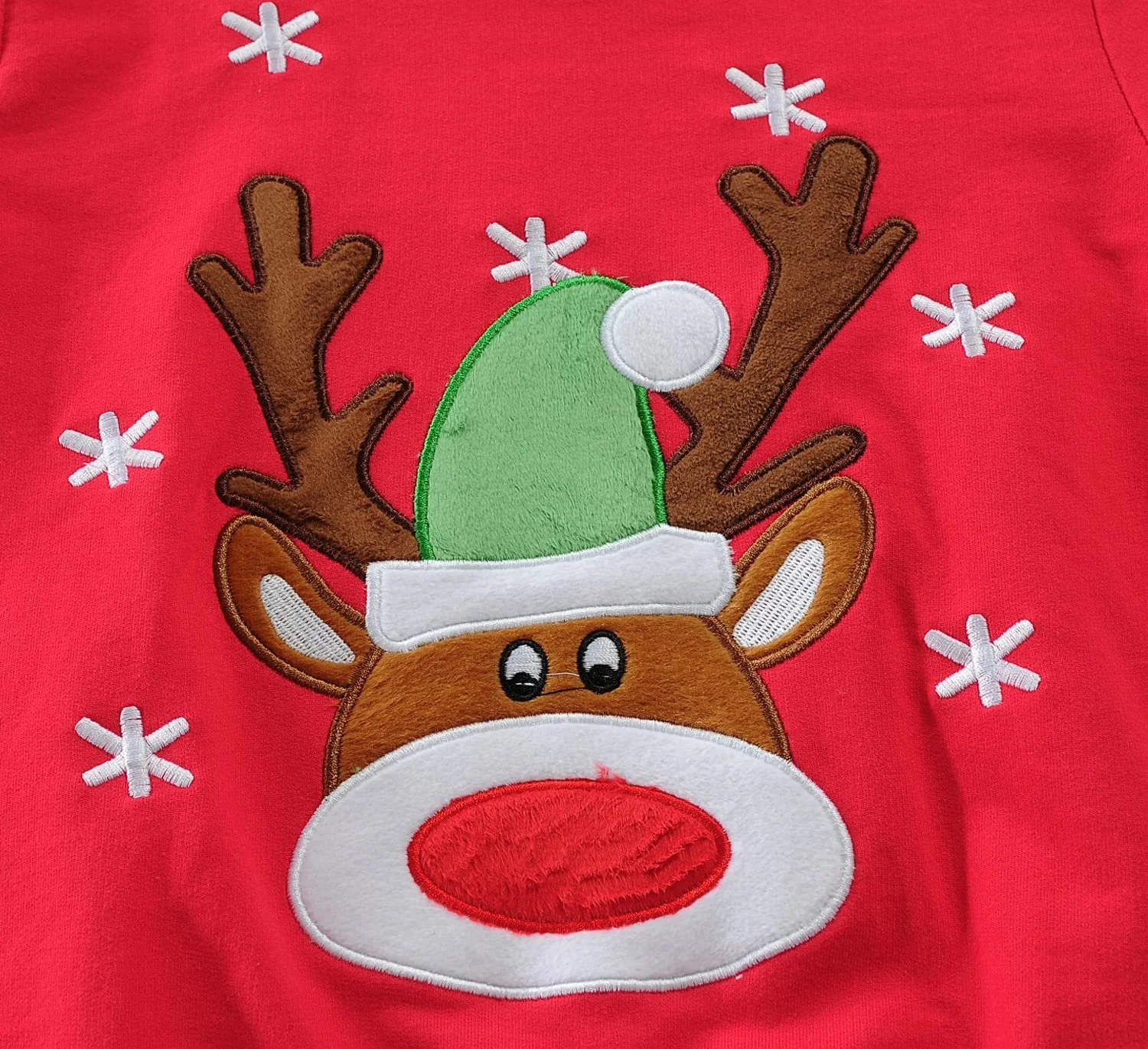 Рождественский джемпер EULLA для девочек и мальчиков, Рождественская одежда, Рождественский свитер с Сантой и оленями, размер 92 98 104 110 116 122, фото №2