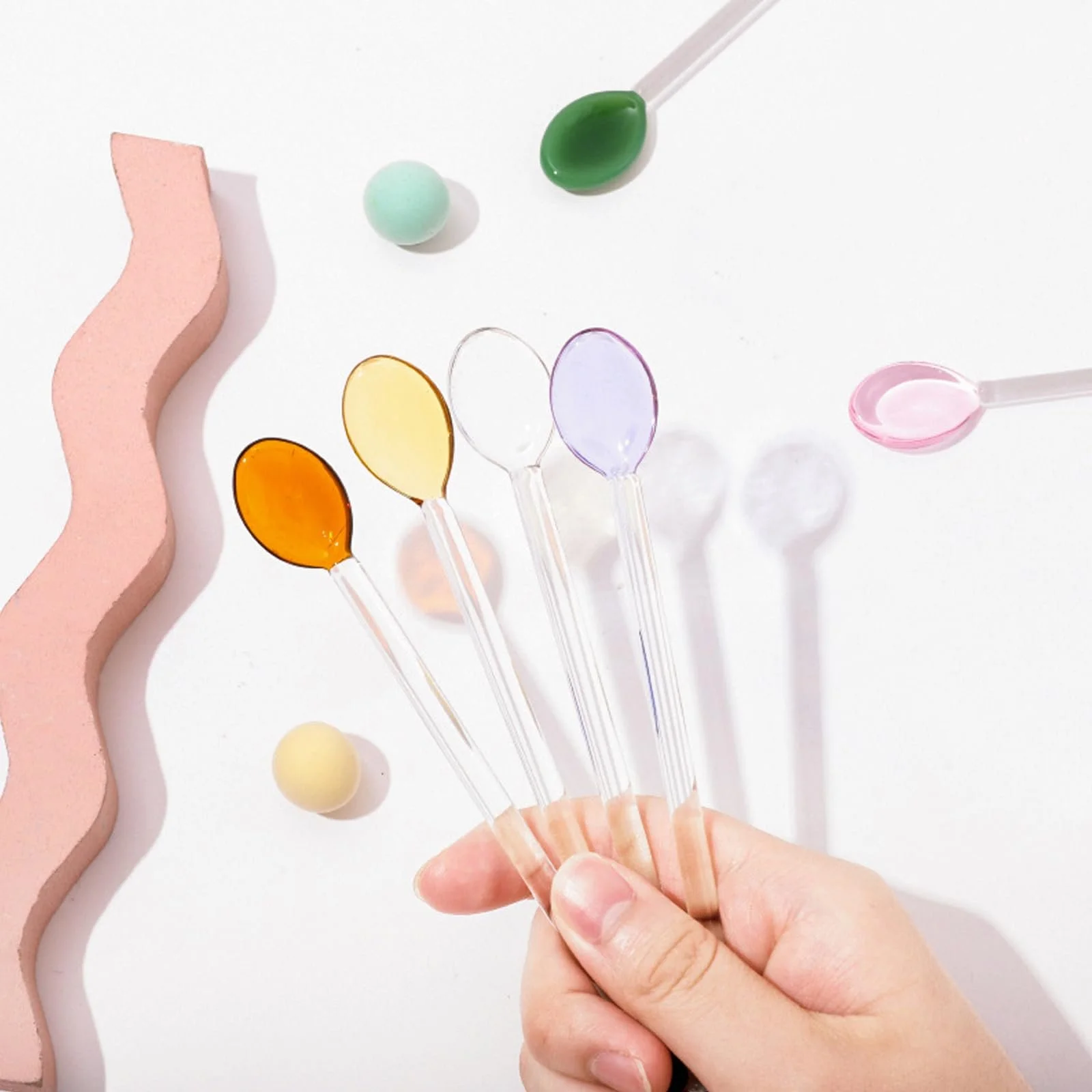 Набір скляних ложок 6 шт, фото №5 Набір скляних ложок 6 шт, фото №5