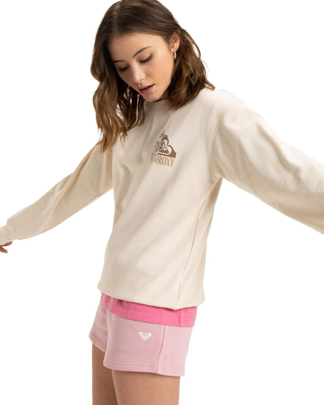 Женский свитшот Terry Vint. Roxy Surf Stoked Crew, фото №4