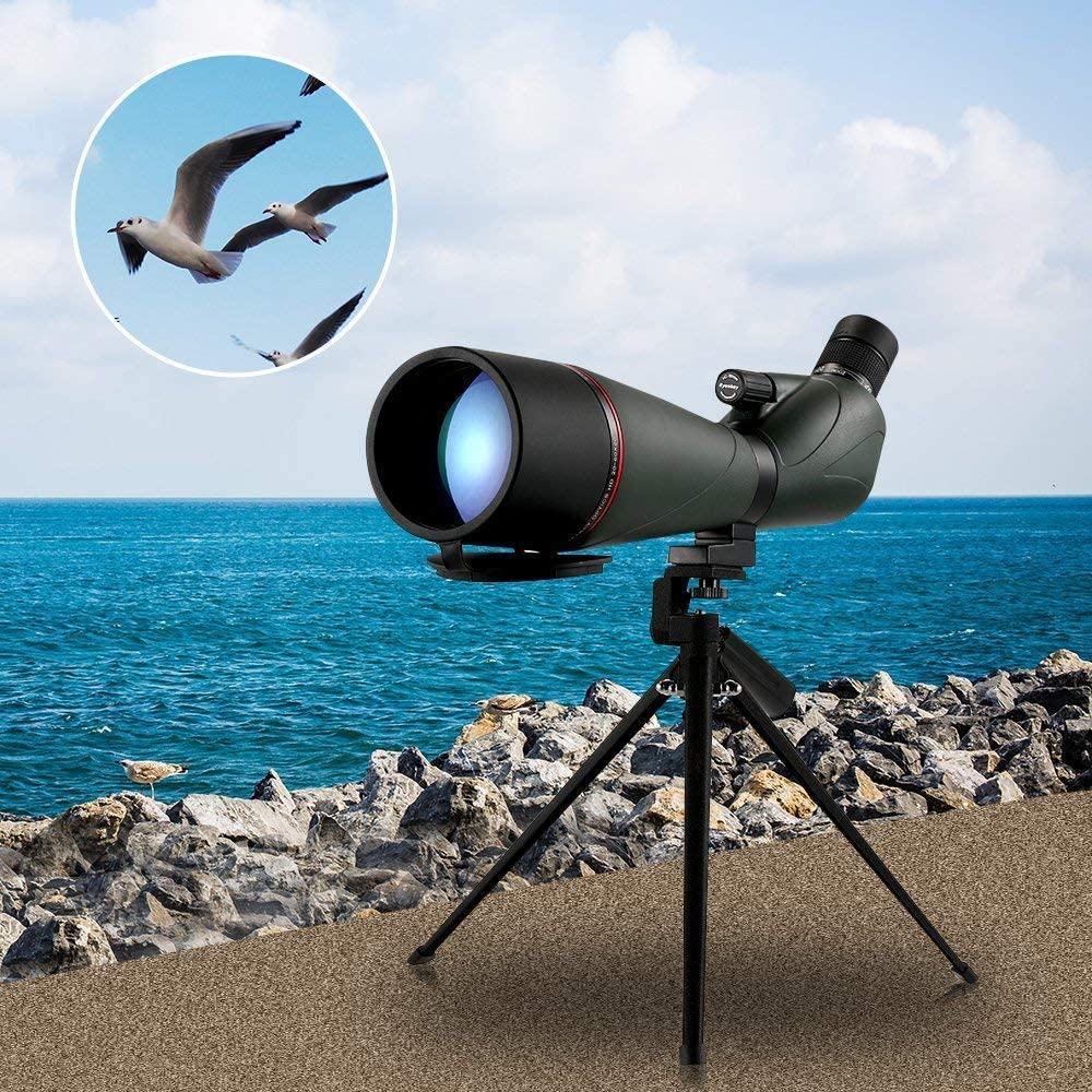 Бінокль Practical Telescope 60x80 Monocular Telescope Bak4 Водостійкий Анти-Фог Сірий, фото №2