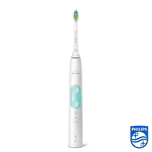 Електрична зубна щітка Philips Sonicare ProtectiveClean 5100 2 програми Контроль тиску Таймер Дорожній футляр White synthetic.ua - Фото 1