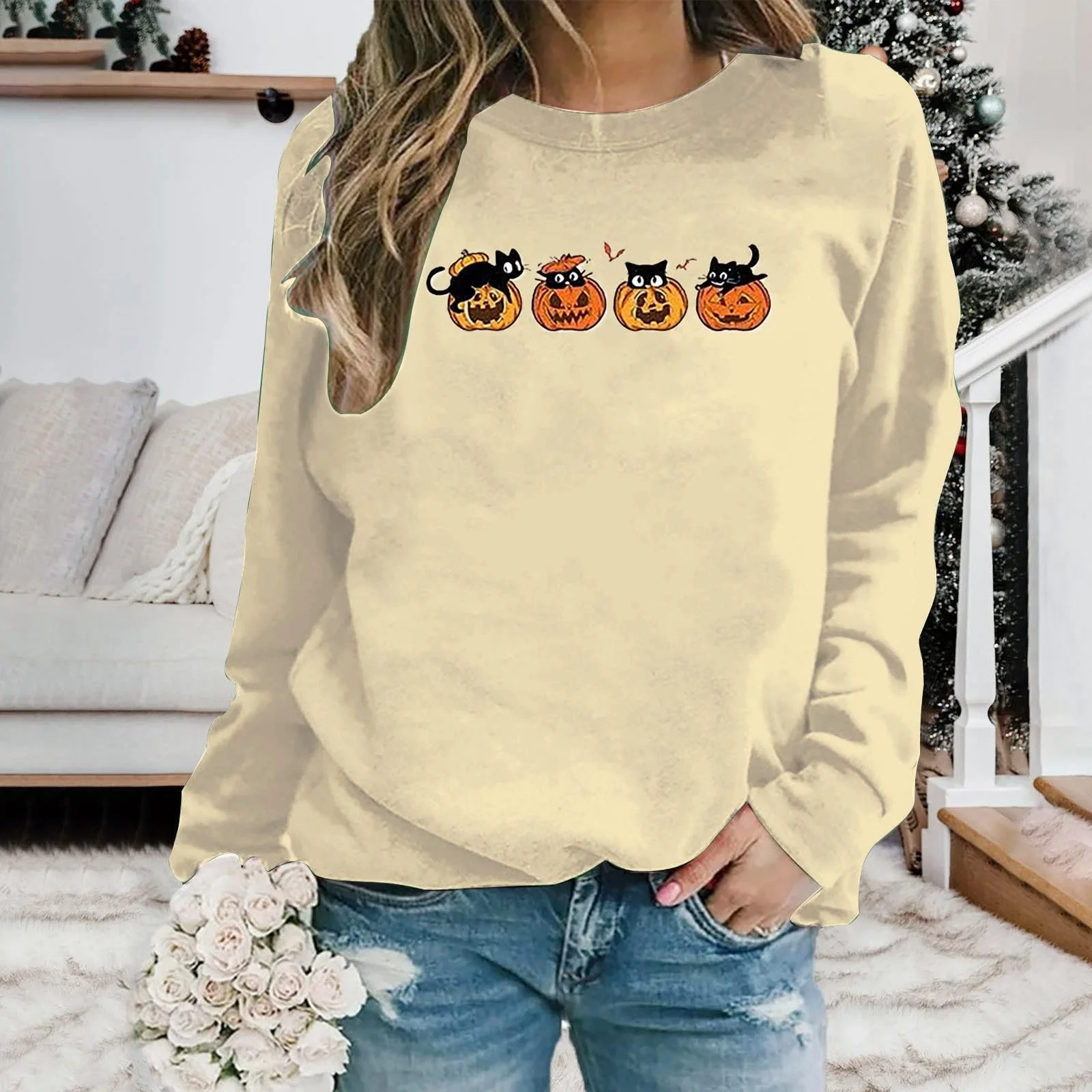 Женский Свитшот KATIX Рождественский Теплый Модный 2024, фото №3