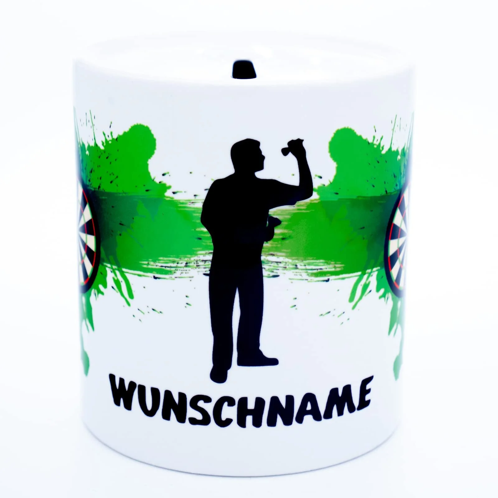 Копилка керамическая Dart Personalised Дартс Белая, фото №1