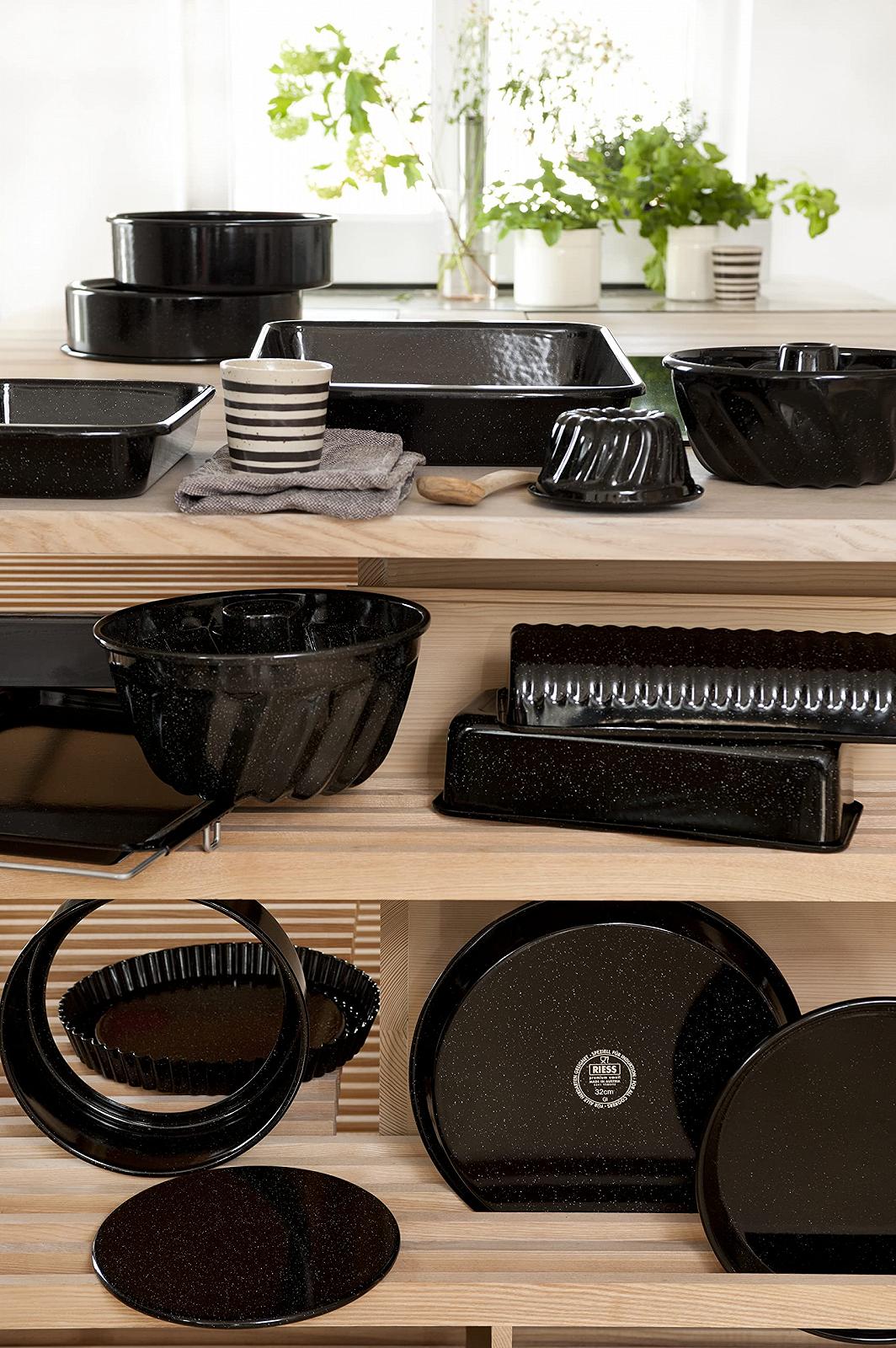 Форма для випікання Riess Classic-Fry 0397-022 24.8 см Чорна, фото №3