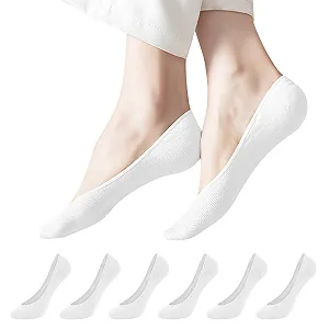 Жіночі шкарпетки-невидимки (6 пар) - Фото 1