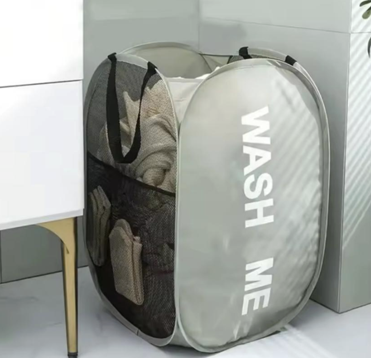 Універсальний кошик-чохол для прання і зберігання білизни 1 шт Чорний, фото №6 Універсальний кошик-чохол для прання і зберігання білизни 1 шт Чорний, фото №6