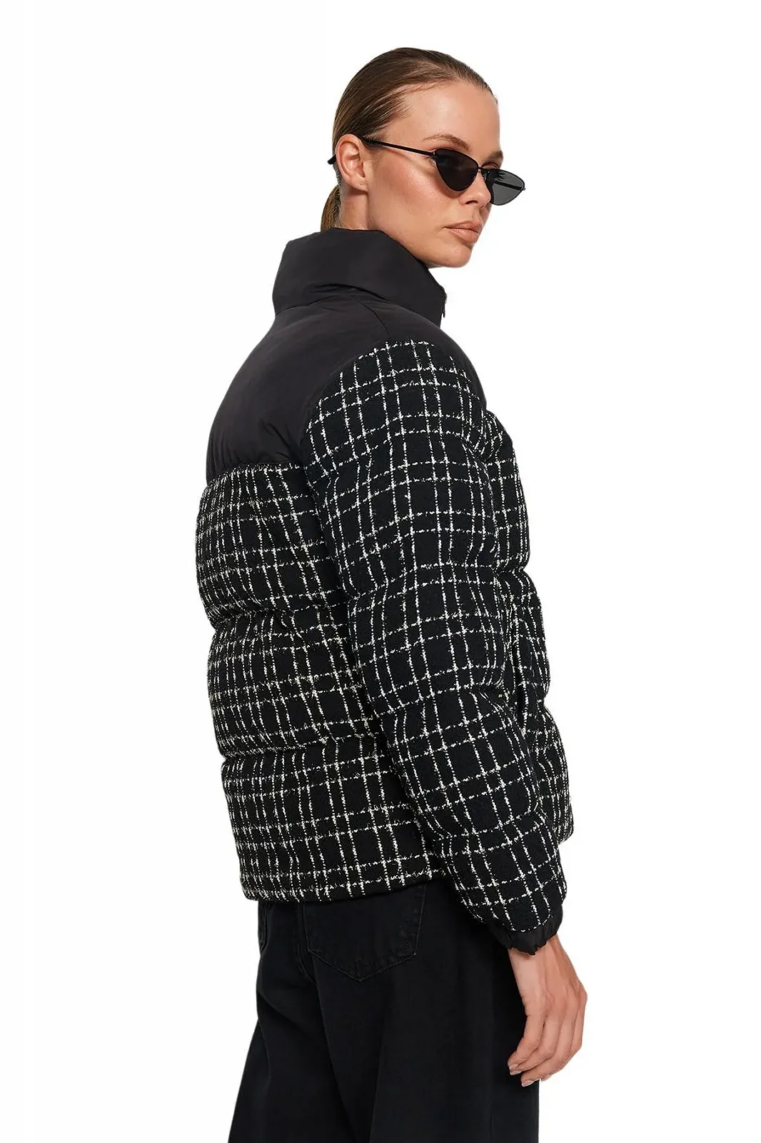 Пальто TRENDYOL в клетку, для женщин, фото №5 Пальто TRENDYOL в клетку, для женщин, фото №5