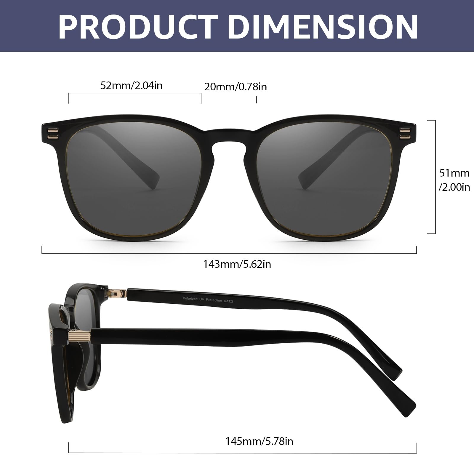 Сонцезахисні окуляри Жіночі Поляризовані Модні Легкі SIPHEW з UV400 Захистом, фото №6
