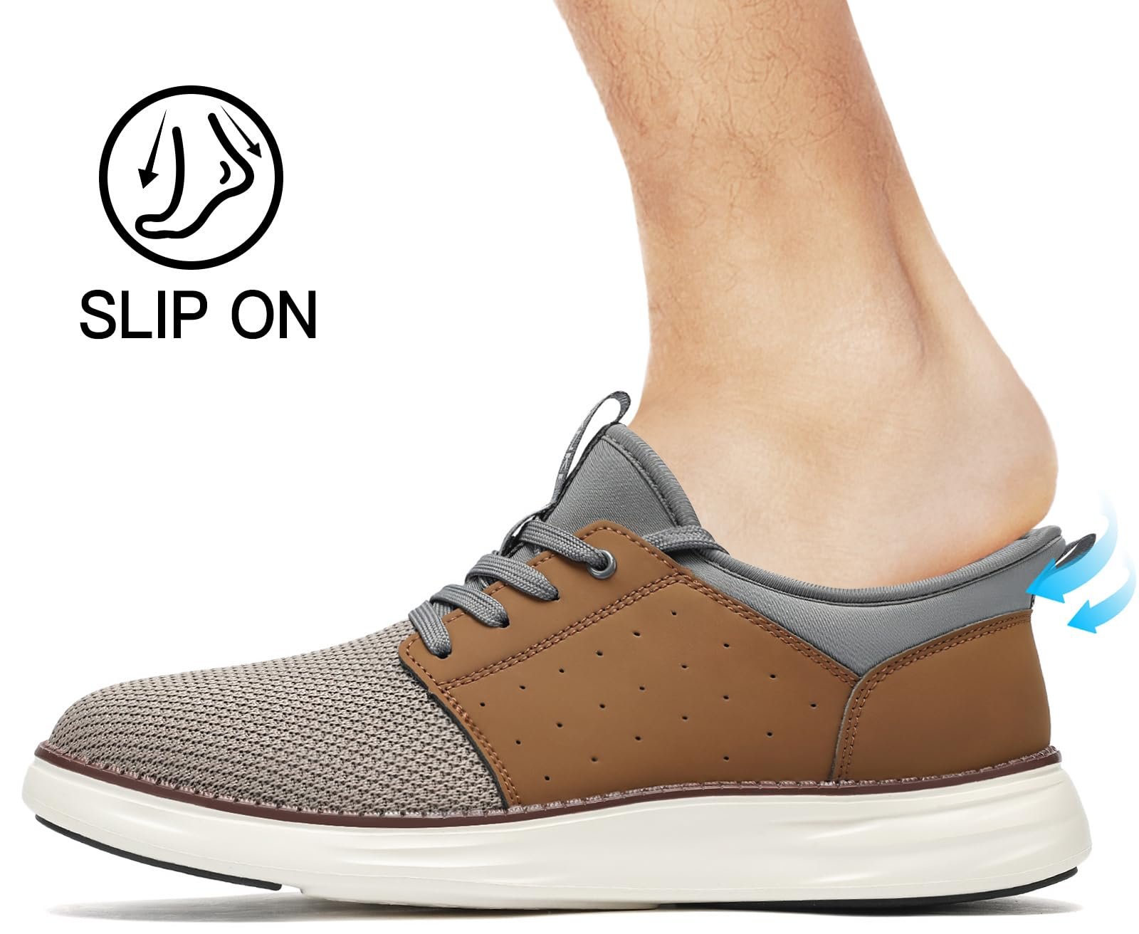 Чоловічі сліпони SVNKE, дихаючі, для ходьби, фітнесу, спорту, повсякденні, ділові, фото №6