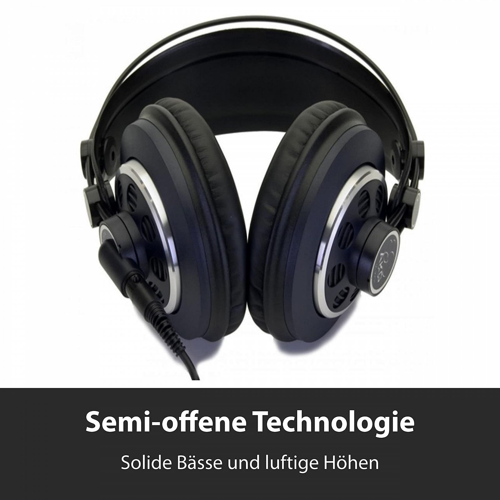 Наушники AKG K240 MKII Профессиональные полуоткрытые Over-Ear Черный и Синий, фото №3