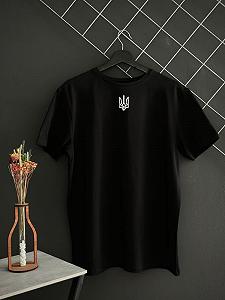 Комплект із трьох футболок з гербом чорна біла хакі synthetic.ua - Фото 1