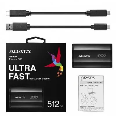 Накопитель SSD USB 3.2 512GB ADATA (ASE800-512GU32G2-CBK), фото №6