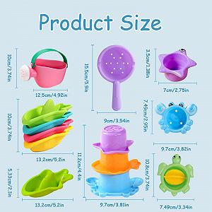 Набор игрушек для ванны 10 шт. synthetic.ua - Фото 1