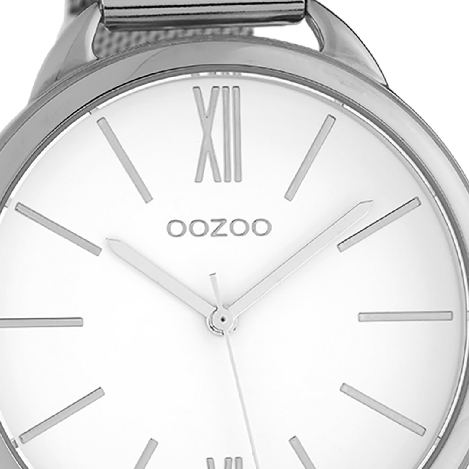 Женские часы Oozoo C10134 Ремешок из нержавеющей стали миланского плетения 45 мм Белый / Серебристый, фото №2 Женские часы Oozoo C10134 Ремешок из нержавеющей стали миланского плетения 45 мм Белый / Серебристый, фото №2