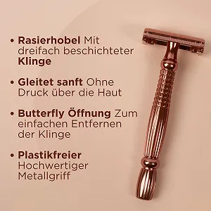 Т-образная безопасная бритва Wilkinson Sword Intuition Rose Gold synthetic.ua - Фото 1