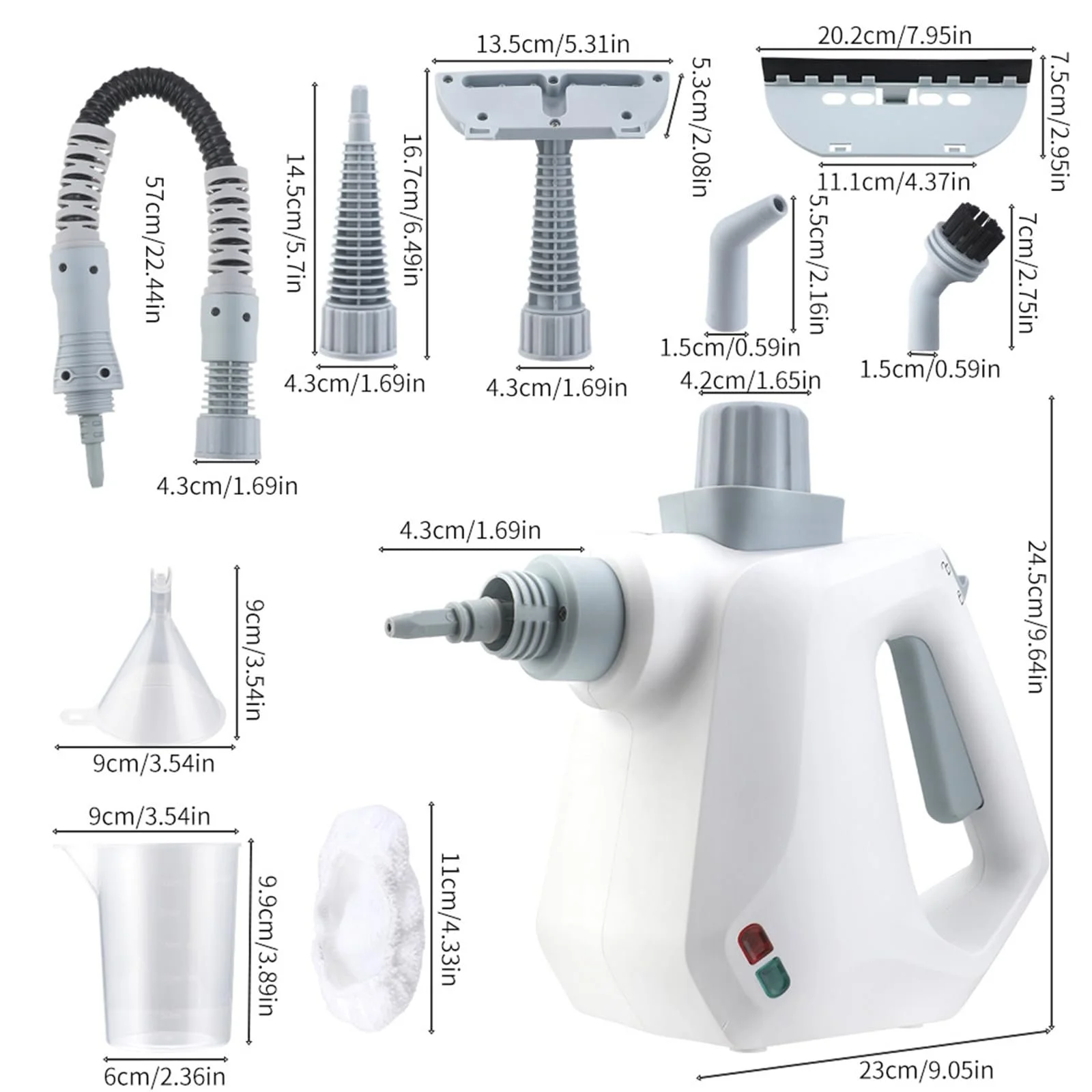 Ручний пароочисник 1000 Вт 3.2 Бар 9 аксесуарів, фото №7 Ручний пароочисник 1000 Вт 3.2 Бар 9 аксесуарів, фото №7