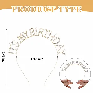 Обруч на голову С Днем рождения synthetic.ua - Фото 1