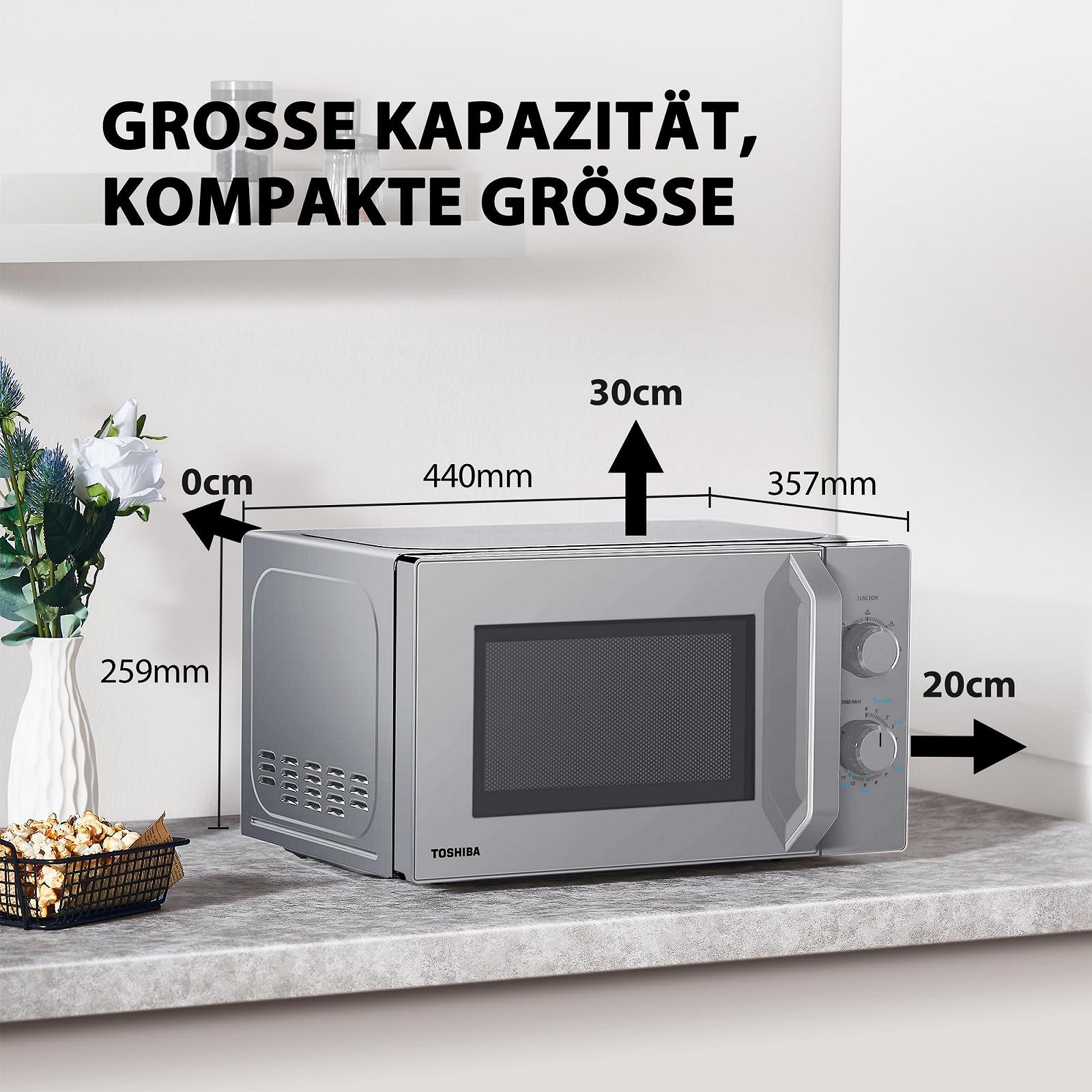 Соло-микроволновая печь Toshiba MW2-MM20PF(SL) 20 L 800 W 5 уровней Silver, фото №6