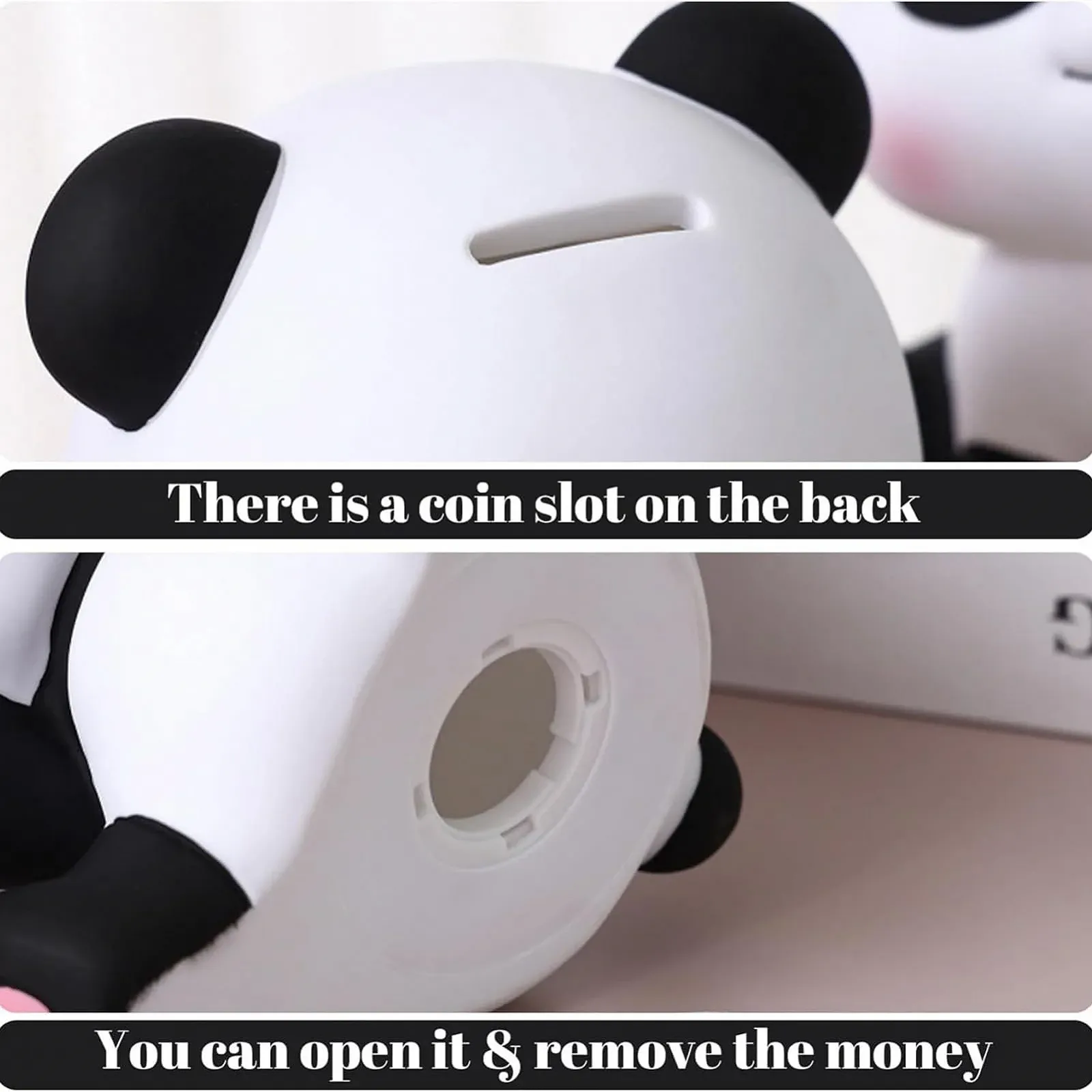 Скарбничка Panda у формі тварини з широким отвором 7 дюймів, фото №6