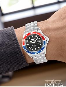 Кварцевые часы для мужчин из нержавеющей стали Invicta Pro Diver - 43 мм synthetic.ua - Фото 1