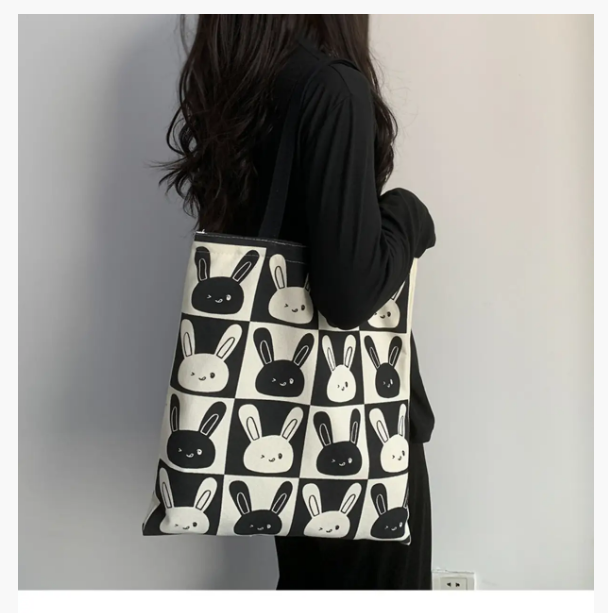 Жіноча тканинна Lady Future сумка-шоппер Зайчики (111F), фото №2