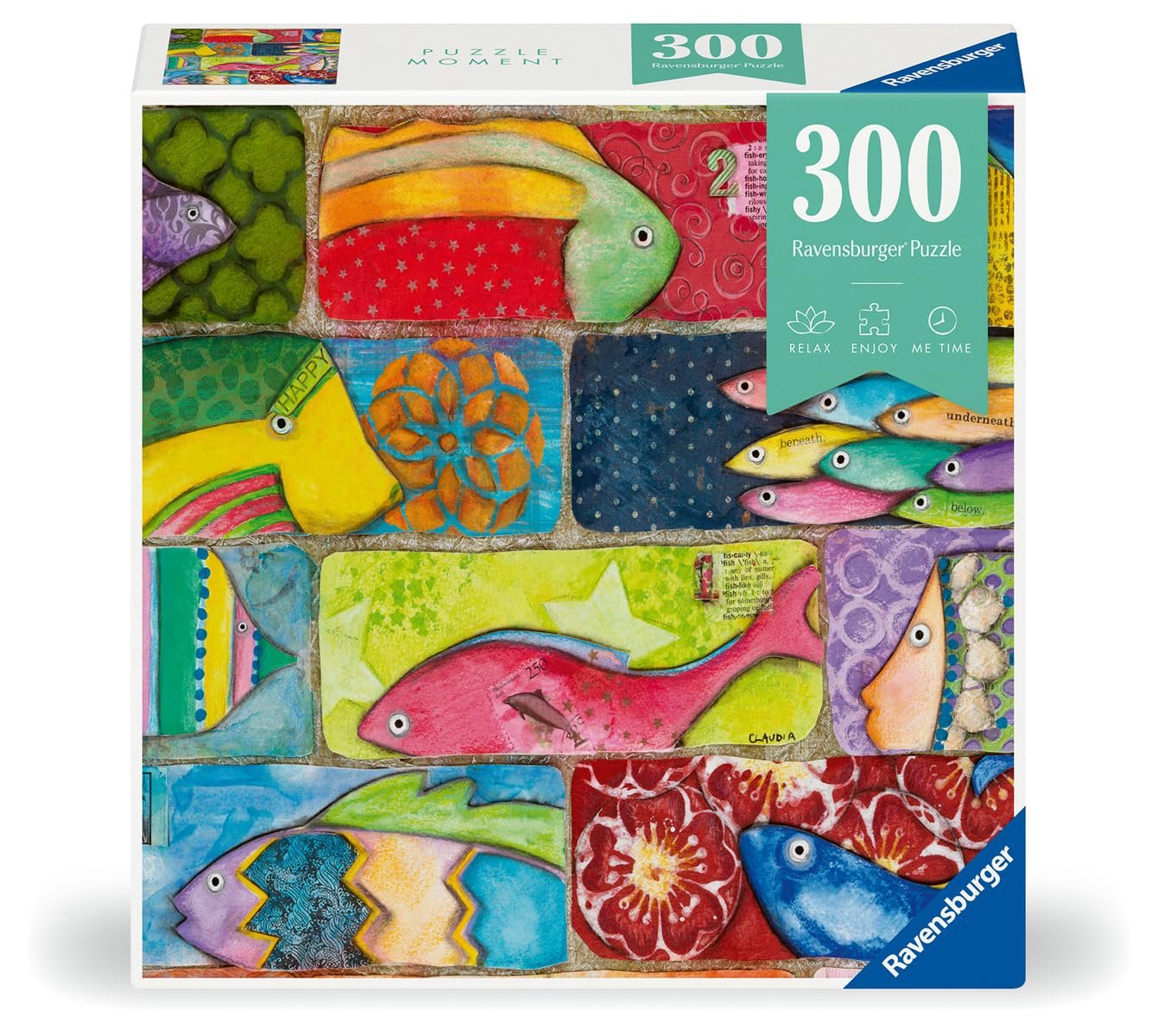 Пазл Ravensburger Puzzle Moment Splashy Fish Tiles 12001328 300 элементов, фото №2 Пазл Ravensburger Puzzle Moment Splashy Fish Tiles 12001328 300 элементов, фото №2