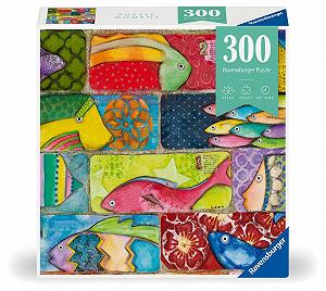 Пазл Ravensburger Puzzle Moment Splashy Fish Tiles 12001328 300 элементов synthetic.ua - Фото 1