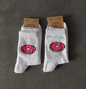 Жіночі молодіжні шкарпетки високі демісезонні білі 36-40 розмір - Фото 1