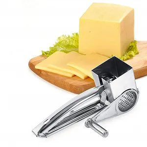 Терка барабанна Brandless Multifunctional Kitchen Grater з ручкою для сиру, овочів, фруктів, нержавіюча сталь synthetic.ua - Фото 1