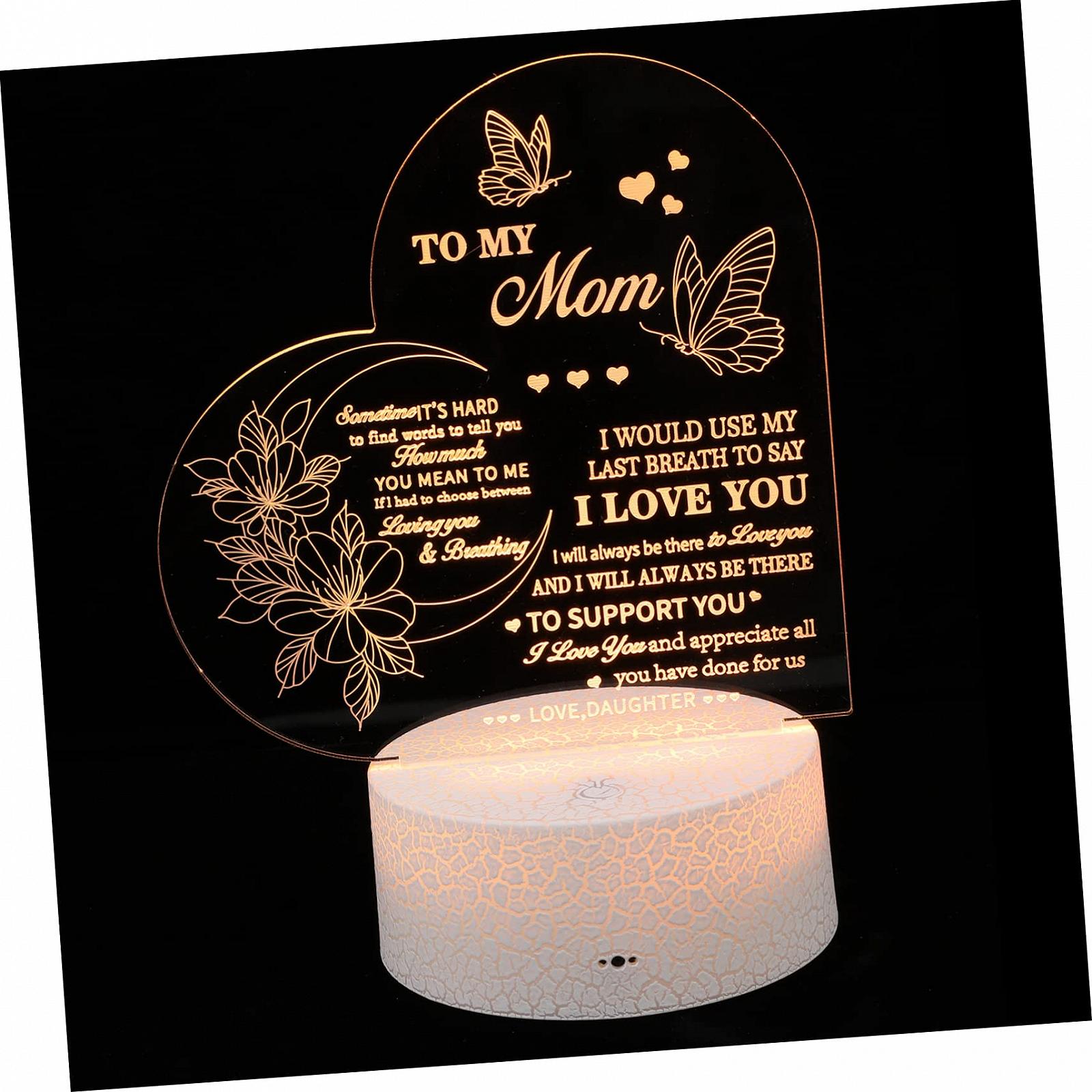 Ночник Housoutil Pack of 4 3D сердце Подружка подарки белая, фото №5