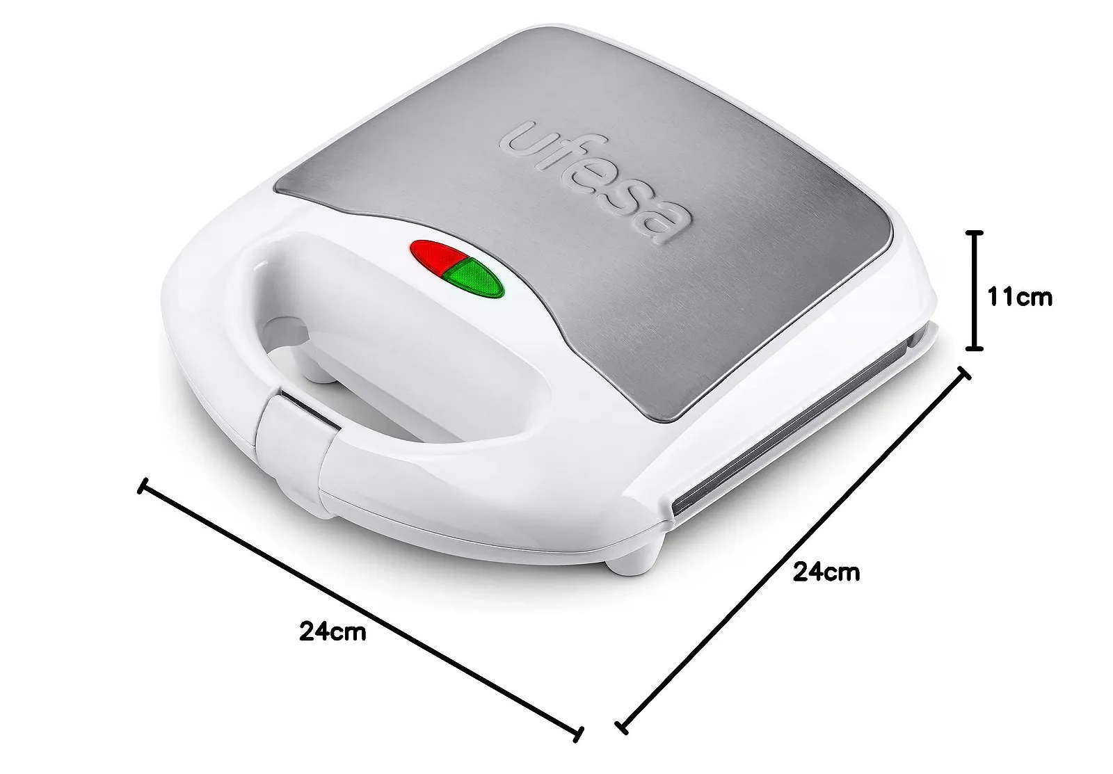 Сэндвичница Ufesa SW7862 750Вт, антипригарные пластины, Perfect Seal, 2 сэндвича, без BPA, белая, фото №5 Сэндвичница Ufesa SW7862 750Вт, антипригарные пластины, Perfect Seal, 2 сэндвича, без BPA, белая, фото №5