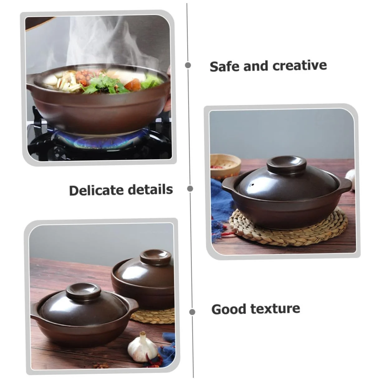 Каструля Керамічна Антипригарна З двома ручками, фото №8