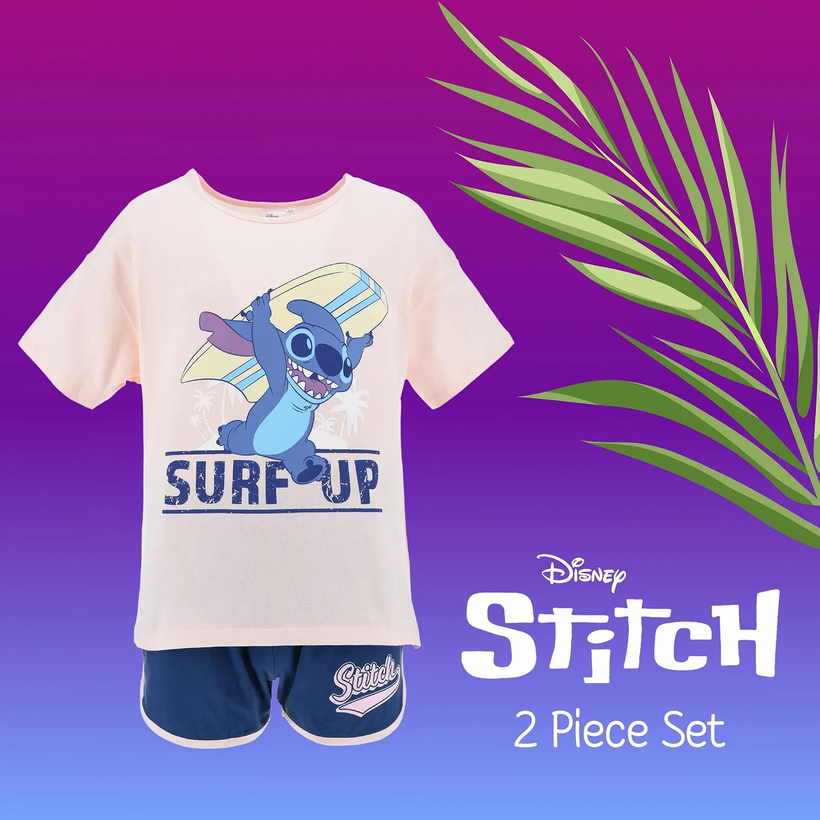 Піжама Disney Stitch для дівчинки, комплект з 2 предметів, фото №3 Піжама Disney Stitch для дівчинки, комплект з 2 предметів, фото №3