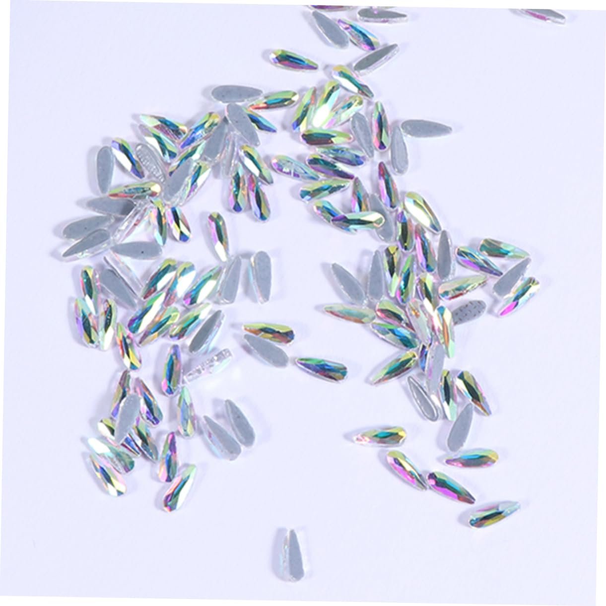 MAGICLULU 144 шт, кристали для гелевих нігтів, плоскі стрази 3D, фото №5