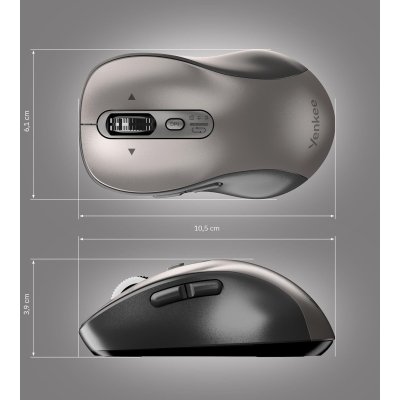 Мышка YENKEE YMS 2010SR Gyro Wireless/Bluetooth Graphite (45025341), фото №10 Мышка YENKEE YMS 2010SR Gyro Wireless/Bluetooth Graphite (45025341), фото №10
