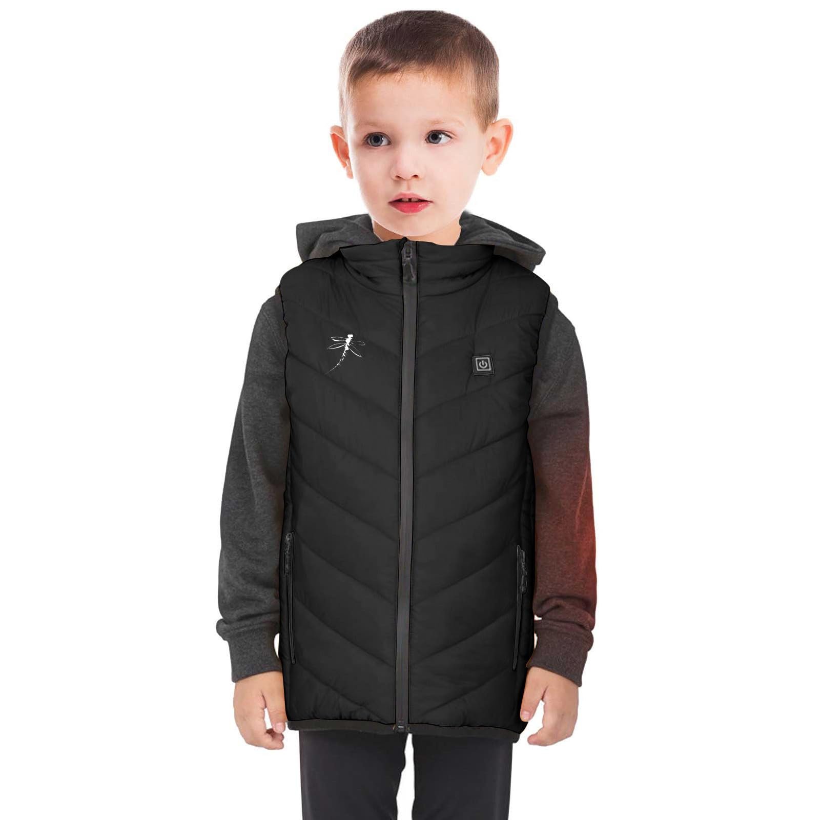 Детская Жилетка с Подогревом, Электрическая Жилетка с USB Зарядкой, фото №4 Детская Жилетка с Подогревом, Электрическая Жилетка с USB Зарядкой, фото №4