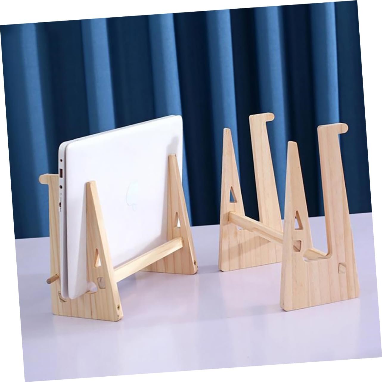 Підставка для ноутбука Дерев'яна Суцільна з природною вентиляцією Ергономічна, фото №9 Підставка для ноутбука Дерев'яна Суцільна з природною вентиляцією Ергономічна, фото №9