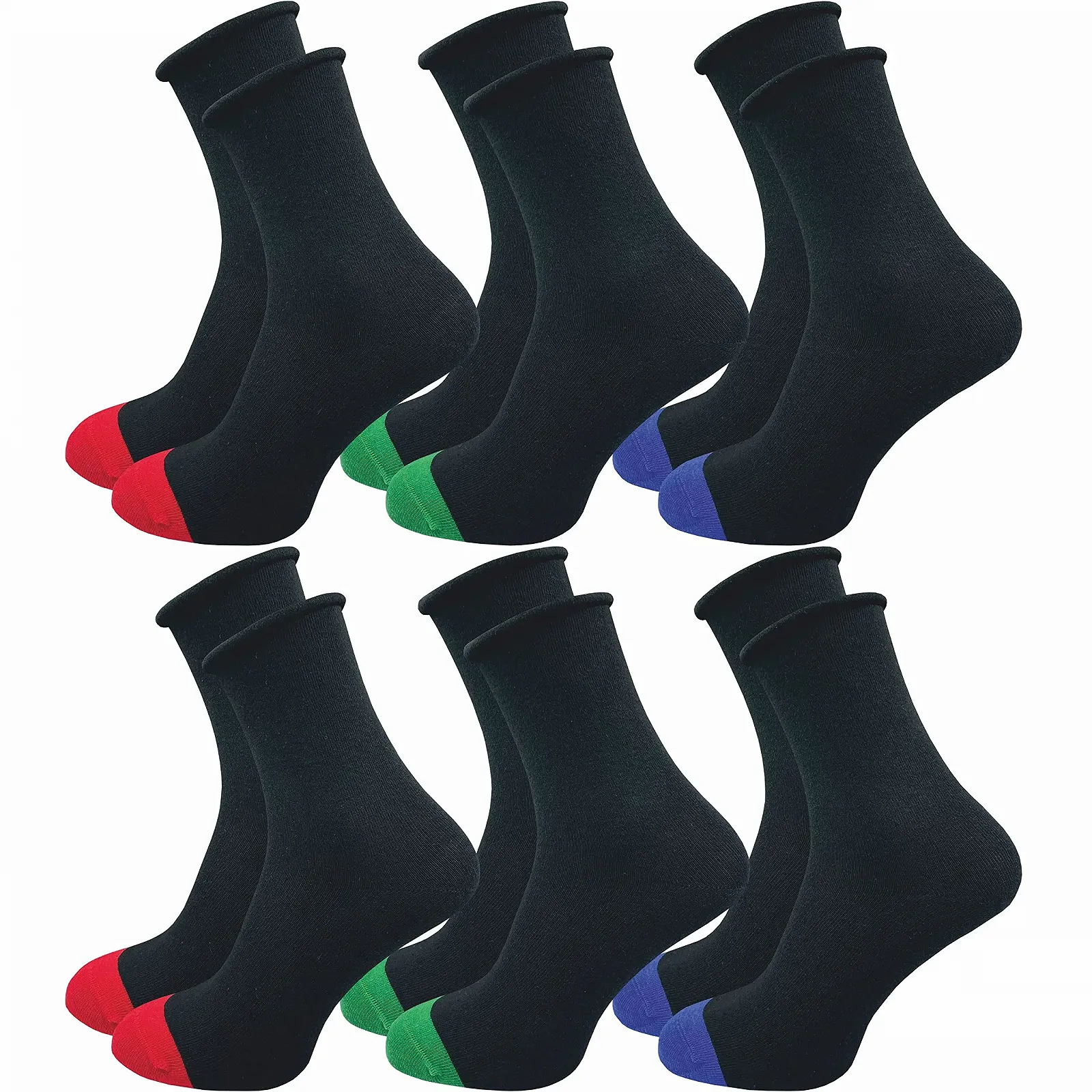 Носки Женские GAWILO (6 пар) Черный ++, размер 35-38, фото №1