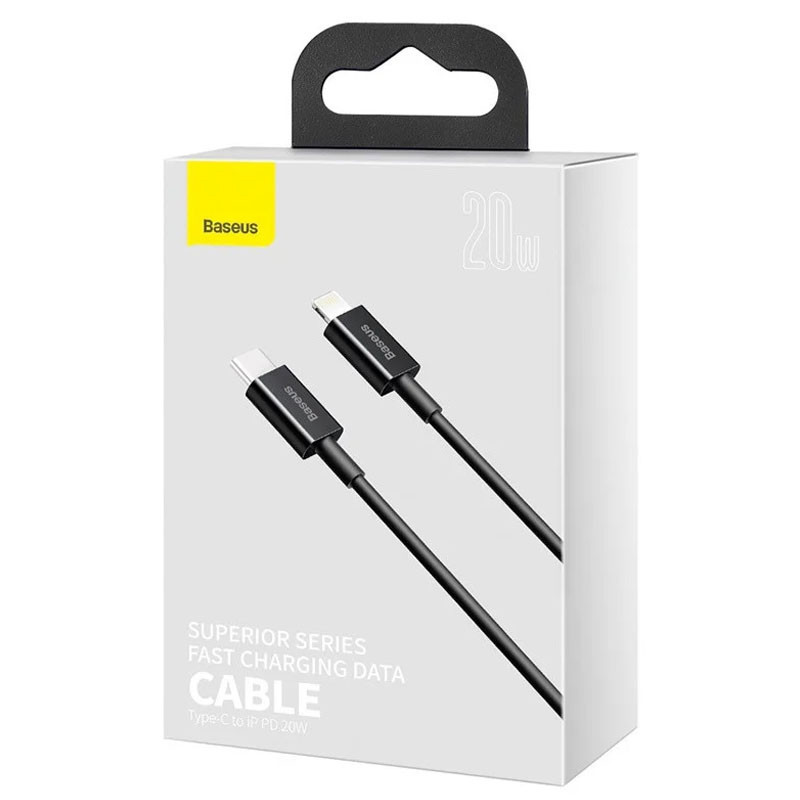 Дата кабель Baseus Superior Series Fast Charging Type-C to Lightning PD 20W 1m CATLYS-A, фото №5