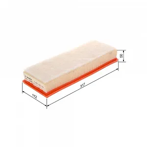 Воздушный фильтр BOSCH 1 457 433 160 для CITROËN PEUGEOT SUZUKI - Фото 1