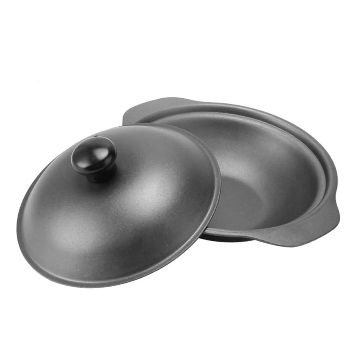 Каструля Sosoport чавунна з кришкою маленька термостійка рівномірний розподіл тепла, фото №1