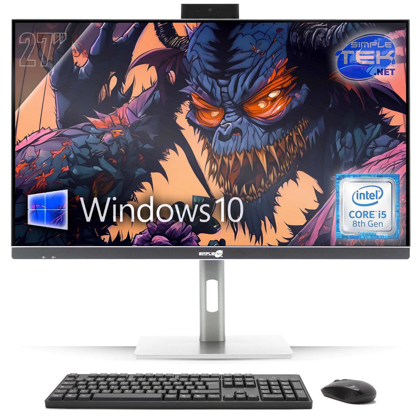 ПК Simpletek All in One 27 Дюймів 4K Core i5 8 Gen GTX 1660 6GB GDDR6 Windows 10 Pro 16GB RAM 480GB SSD, фото №3
