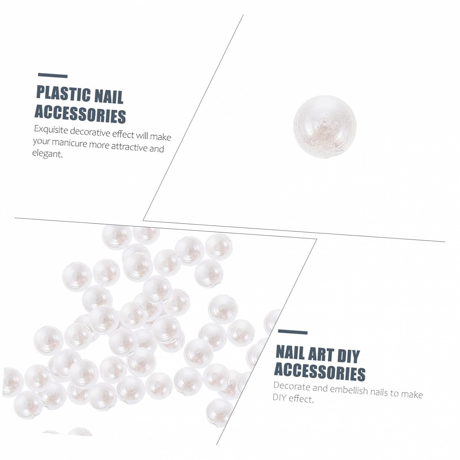 Украшения для ногтей Жемчуг FRCOLOR 10000 штук, белые, фото №2