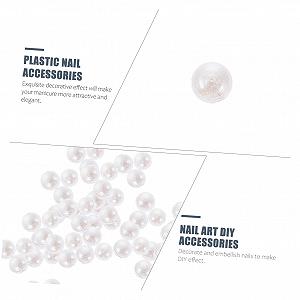 Украшения для ногтей Жемчуг FRCOLOR 10000 штук, белые synthetic.ua - Фото 1