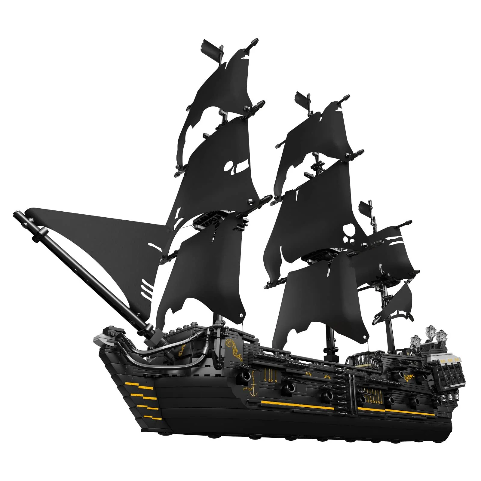 Модель пиратского корабля Mould King Black Pearl 2868 деталей, фото №2 Модель пиратского корабля Mould King Black Pearl 2868 деталей, фото №2