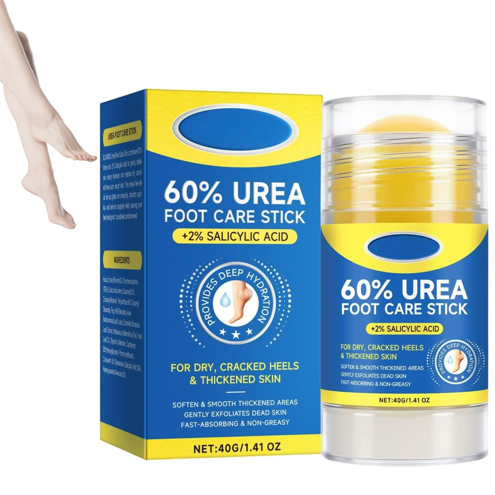 Крем для ног с мочевиной 60% и салициловой кислотой 40 г, фото №1