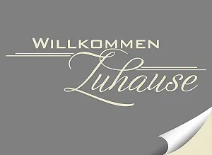 Наклейка на стіну Grandora W1252 Welcome Home 45 x 15 см кремово-біла synthetic.ua - Фото 1