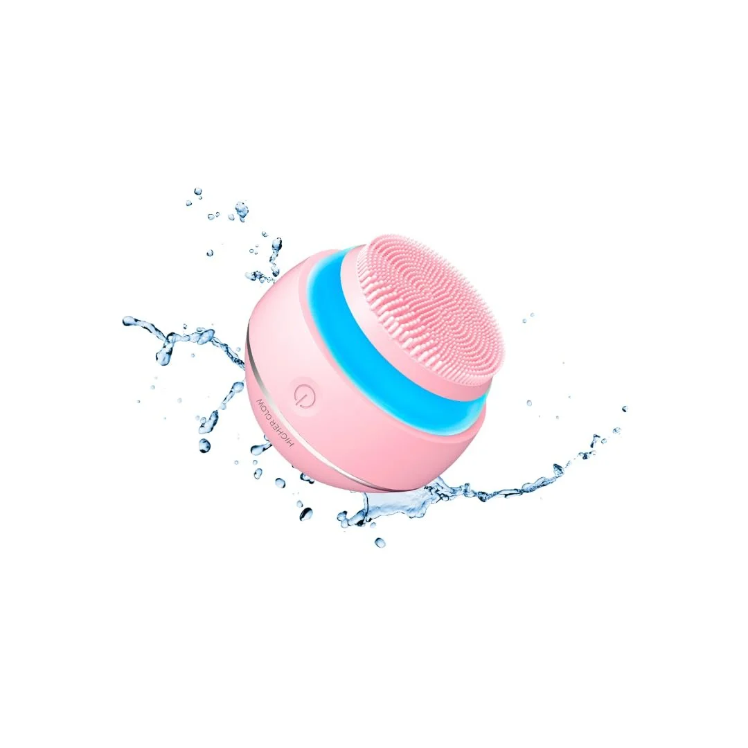 Щітка для очищення обличчя Higher Glow Силіконова 3D звукова вібрація, фото №1
